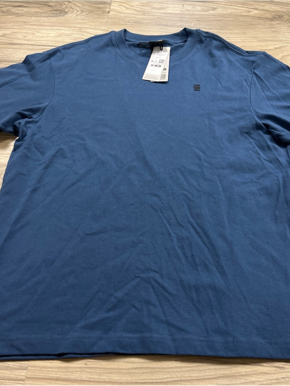 G Star Raw Boxy TShirt Dry Jersey 100% Organic Cotton Rank Blue Men’s Medium $60
